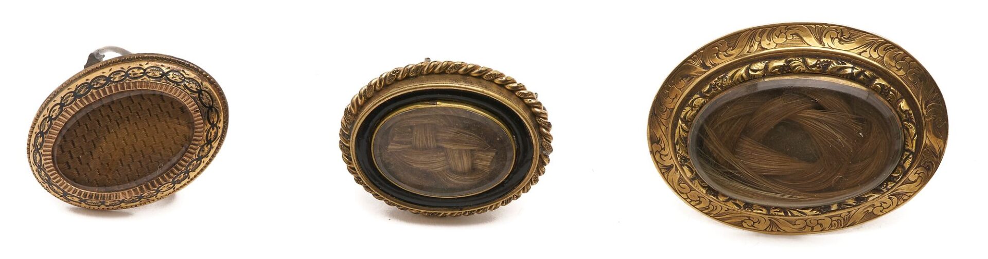 Lot 1139: 8 pcs Victorian jewelry incl. Hair, Watch Chains