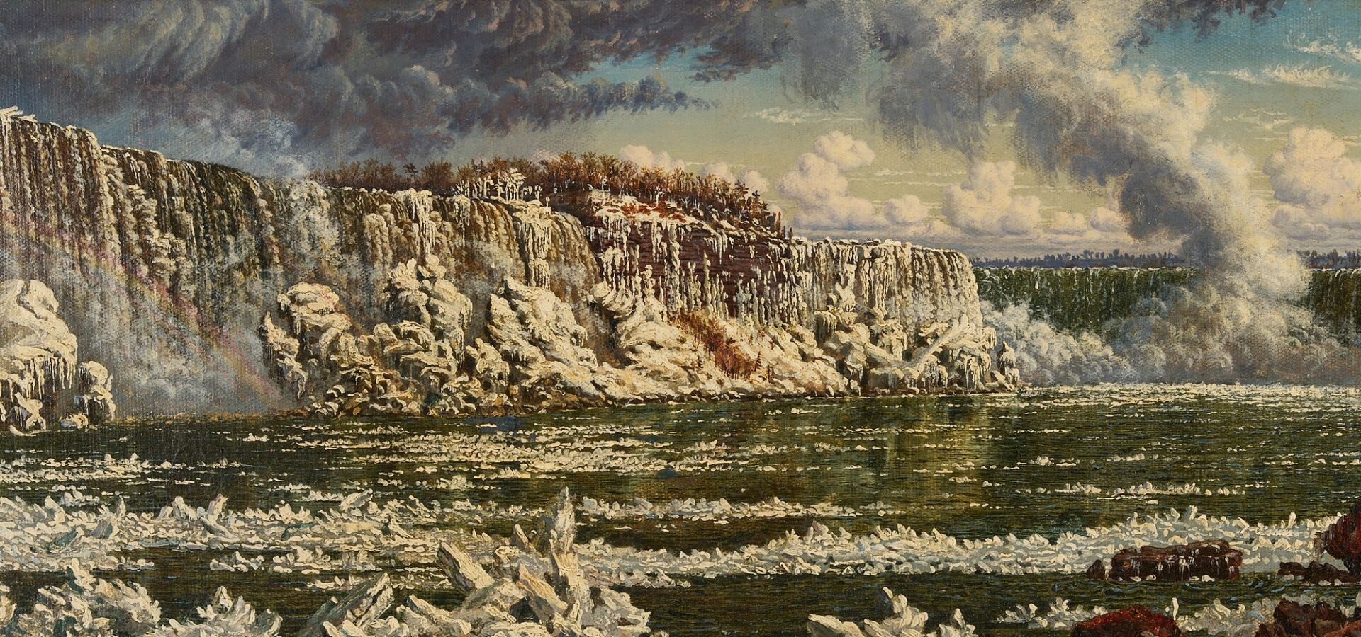 Lot 113: Peter Cameron O/C Landscape Painting, Niagara Falls