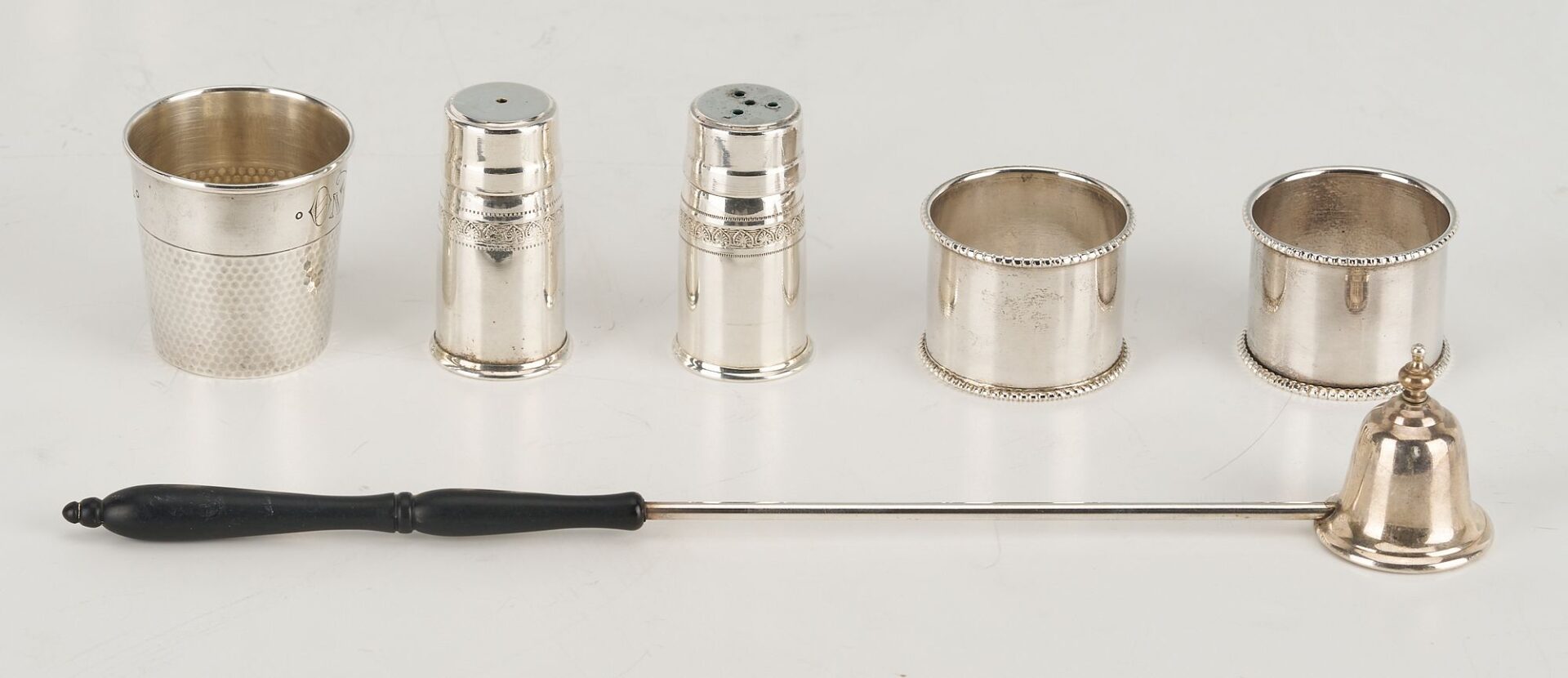Lot 1142: 16 pcs Silver Including Sterling Liquor Cups