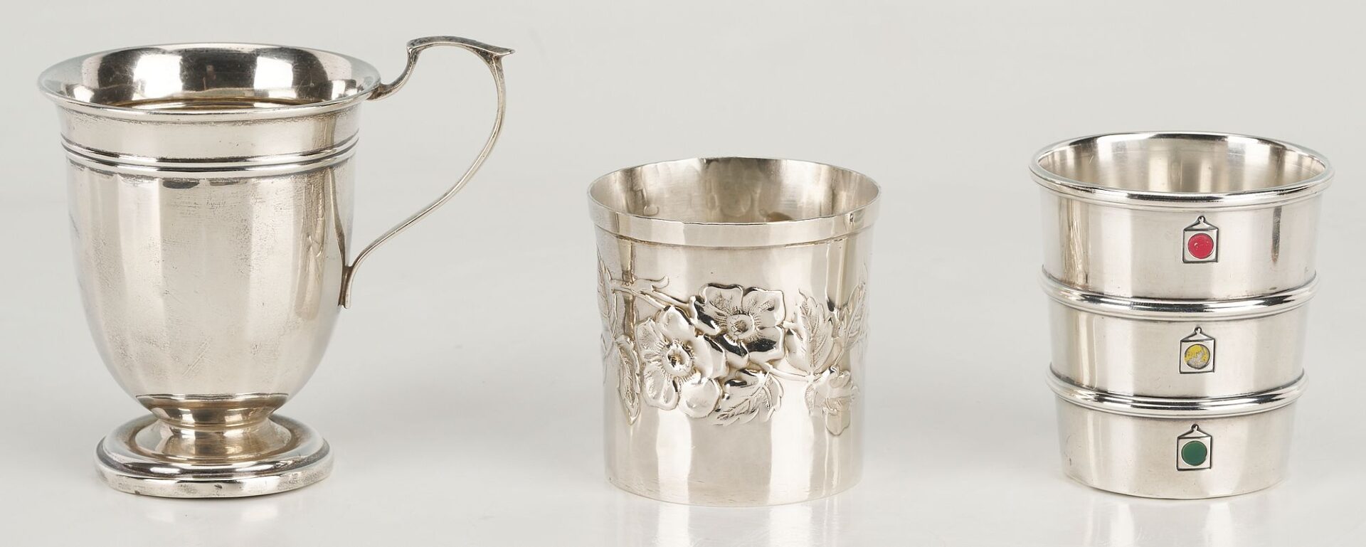 Lot 1142: 16 pcs Silver Including Sterling Liquor Cups