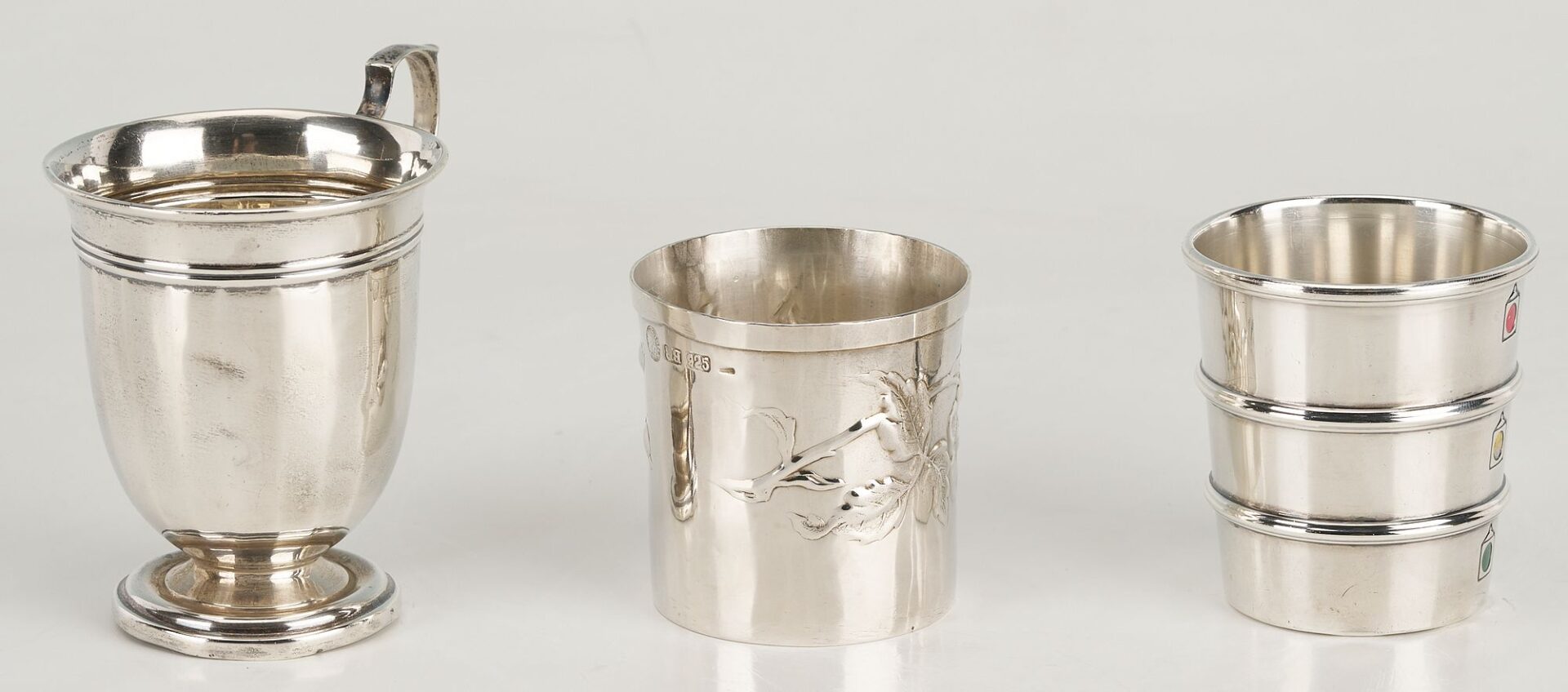 Lot 1142: 16 pcs Silver Including Sterling Liquor Cups