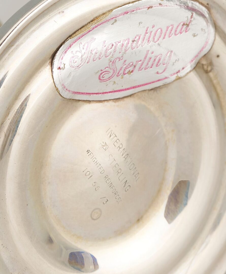Lot 1143: 6 Sterling Silver Items: 2 Bowls and 4 Vases