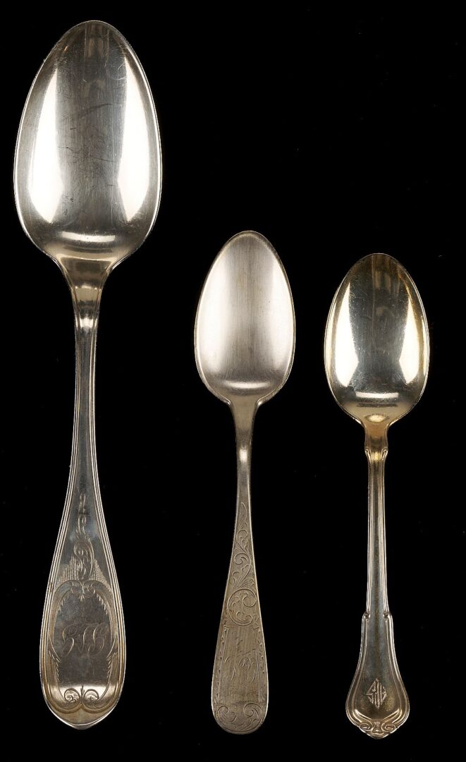 Lot 1144: 25 Assorted Spoons and Knives: Alvin, Gorham, Canfield