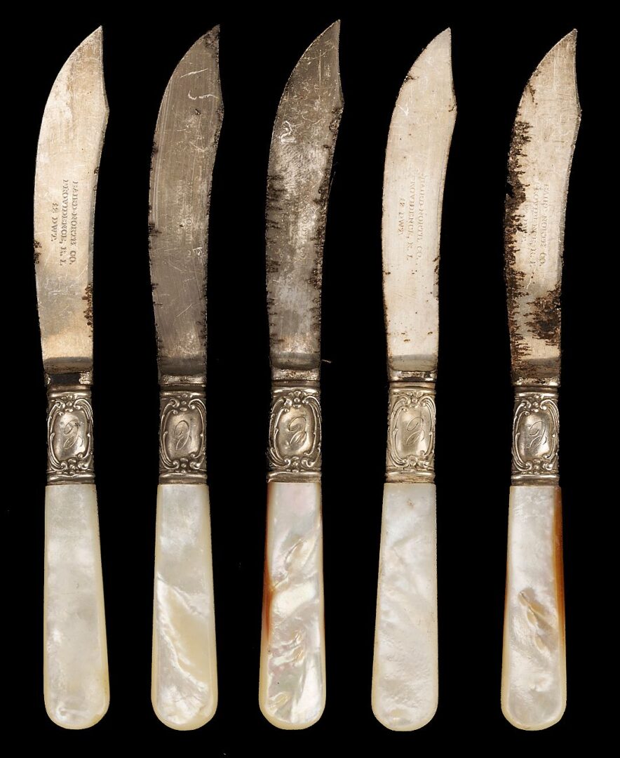 Lot 1148: 6 Tiffany Silver Flatware Pcs. & 9 Others