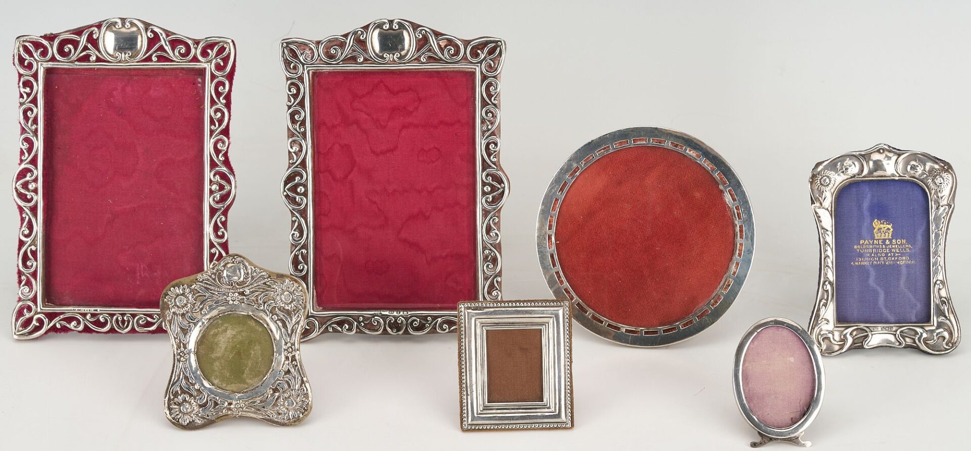 Lot 1150: 7 Sterling Silver Picture Frames