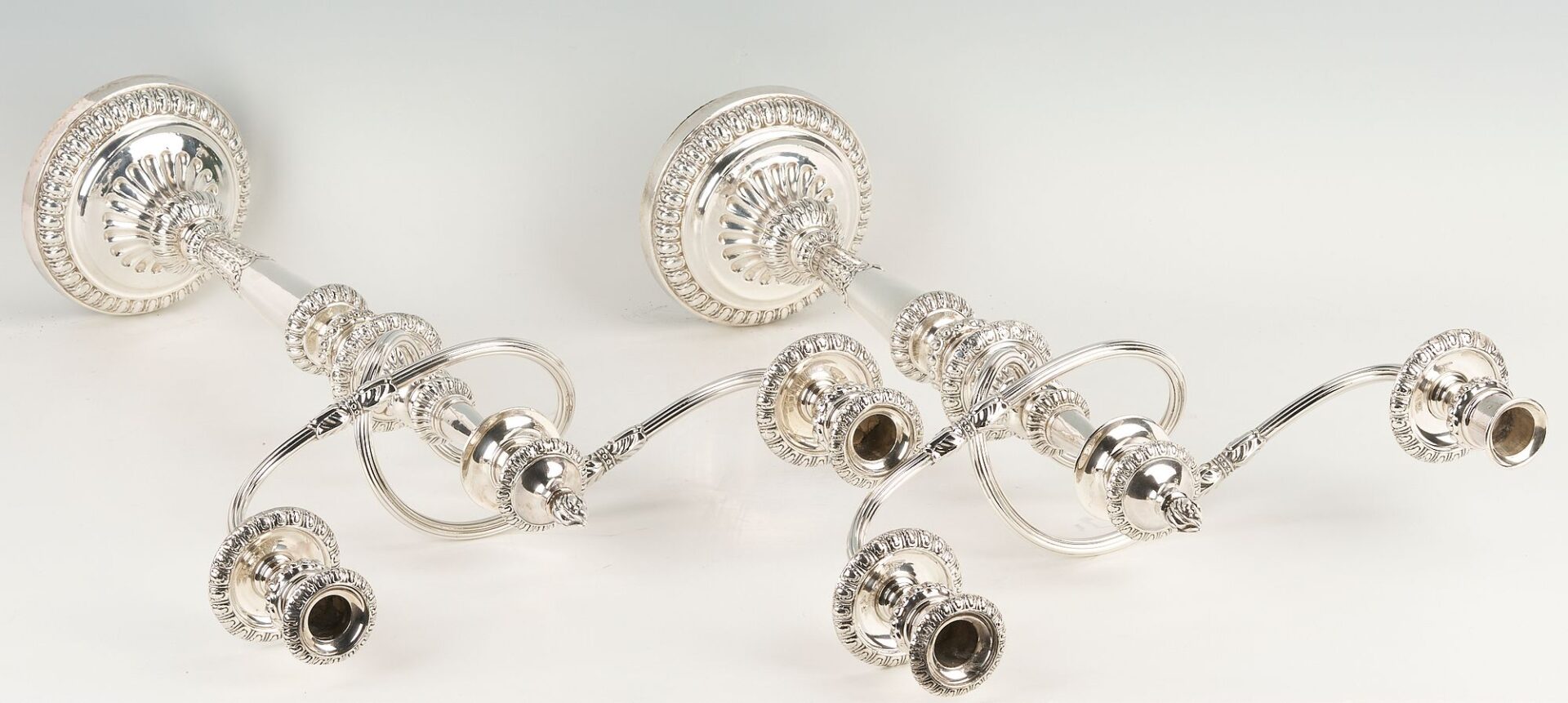 Lot 1151: Large Pair Matthew Boulton Old Sheffield Candelabra