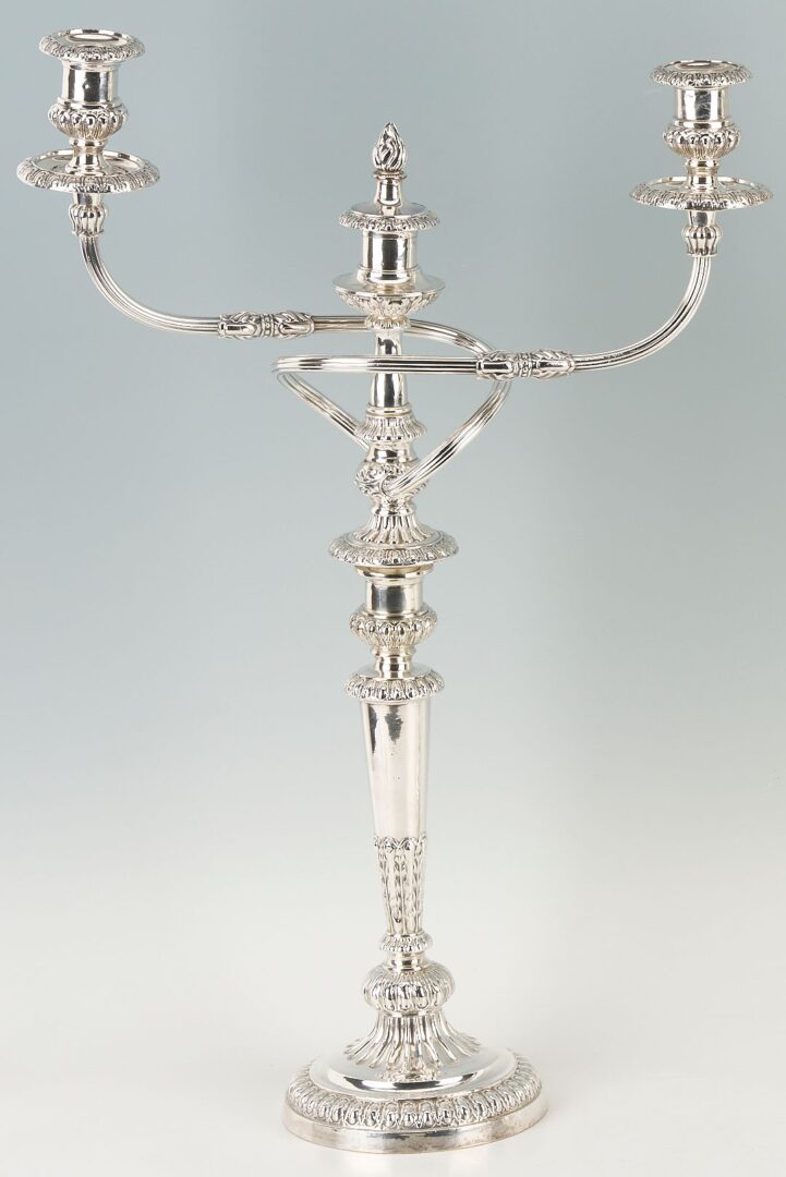 Lot 1151: Large Pair Matthew Boulton Old Sheffield Candelabra