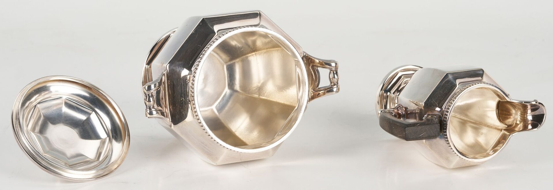 Lot 1153: Christofle Silverplate 4 Piece Tea Service w/ Matching Tray