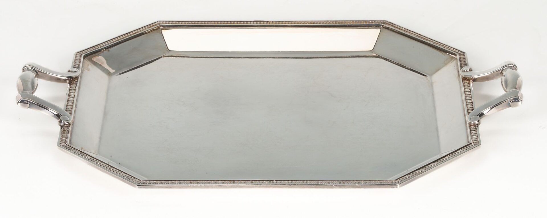 Lot 1153: Christofle Silverplate 4 Piece Tea Service w/ Matching Tray