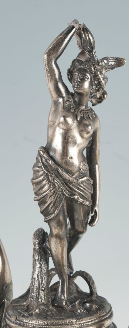 Lot 1155: Victorian Figural Silverplate Epergne