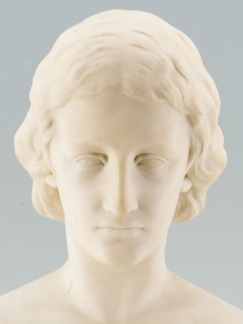 Lot 115: B. H. Park Marble Bust of a Woman