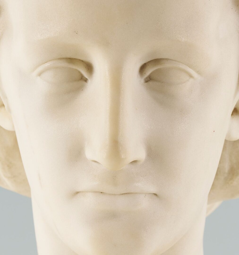 Lot 115: B. H. Park Marble Bust of a Woman