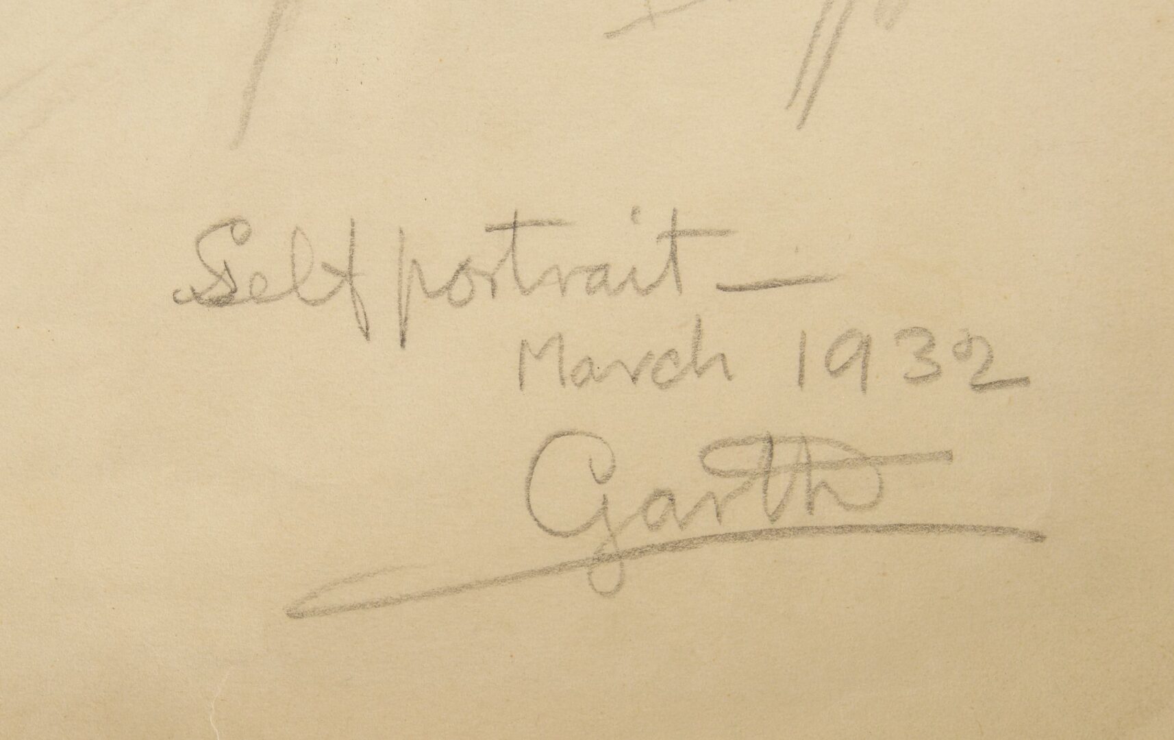 Lot 1162: 4 Garth Williams Drawings, Figures & Self Portraits