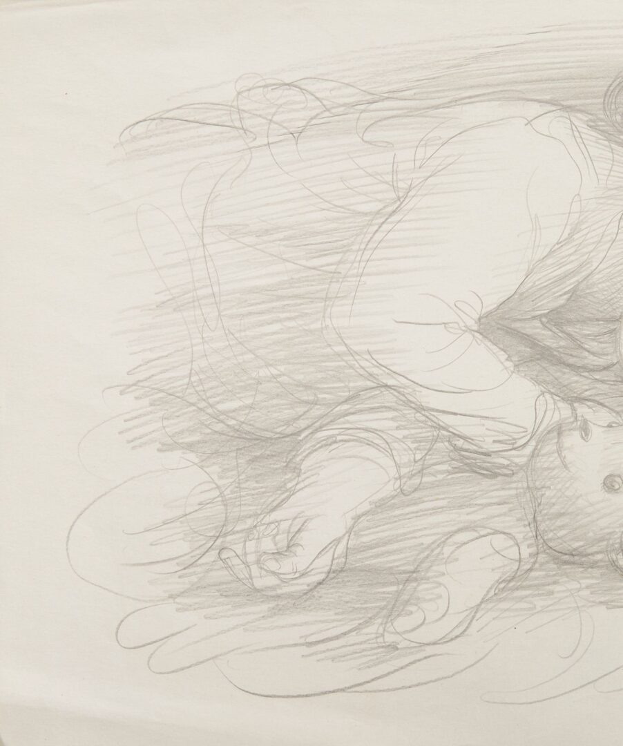 Lot 1162: 4 Garth Williams Drawings, Figures & Self Portraits