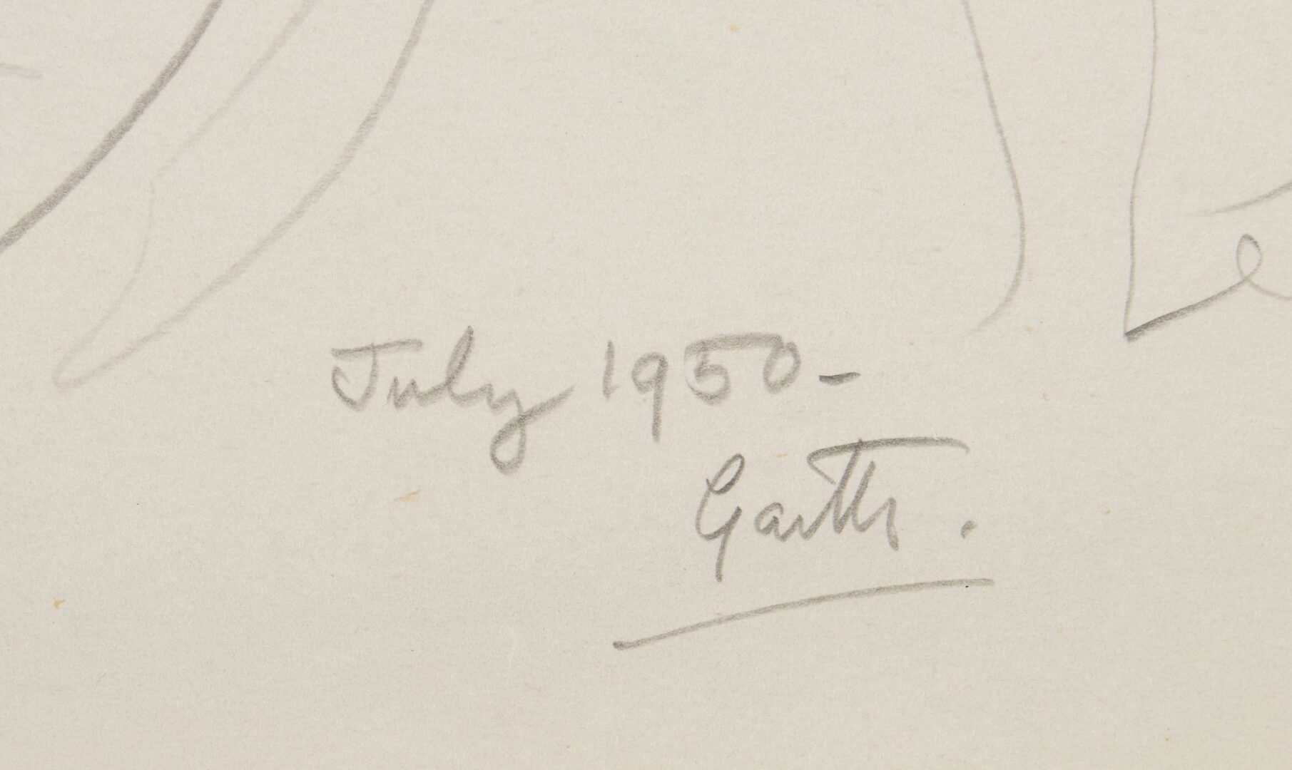 Lot 1162: 4 Garth Williams Drawings, Figures & Self Portraits