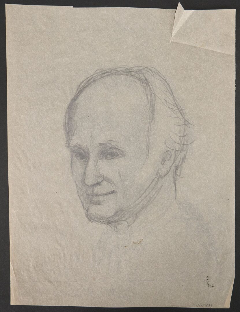 Lot 1162: 4 Garth Williams Drawings, Figures & Self Portraits
