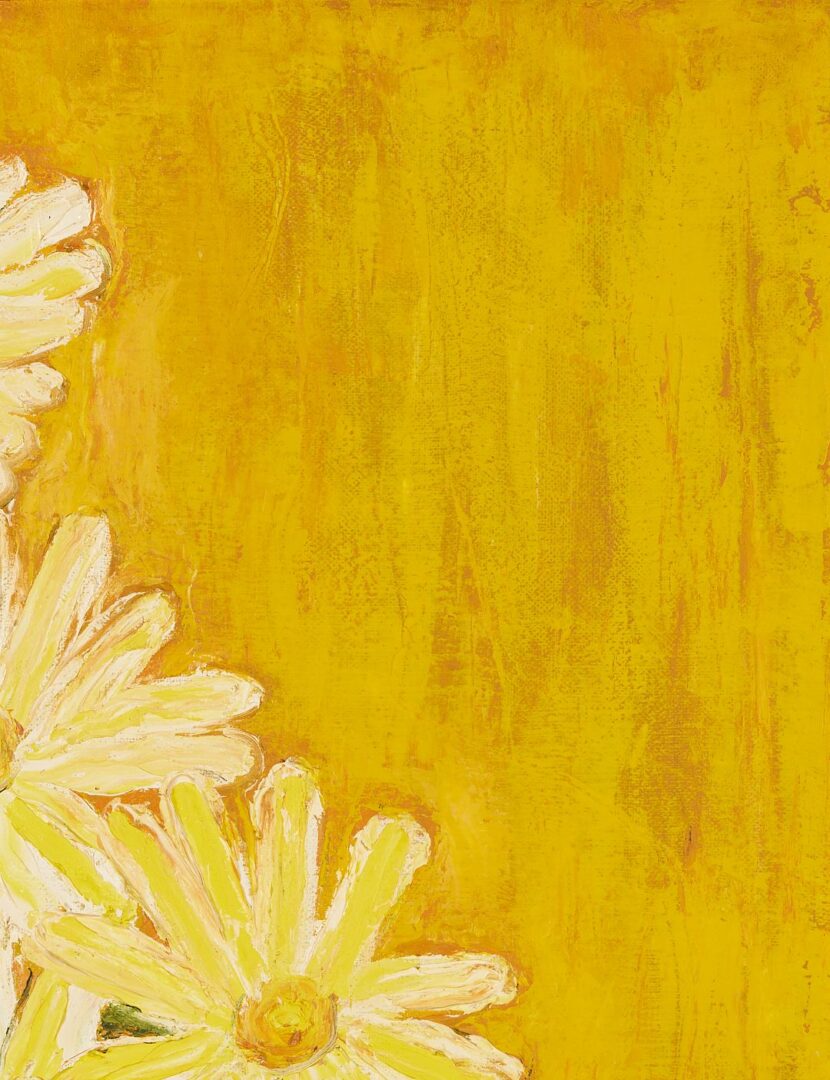 Lot 1165: 2 Midcentury Modern Still Life Paintings Incl. John Hegarty & Floral
