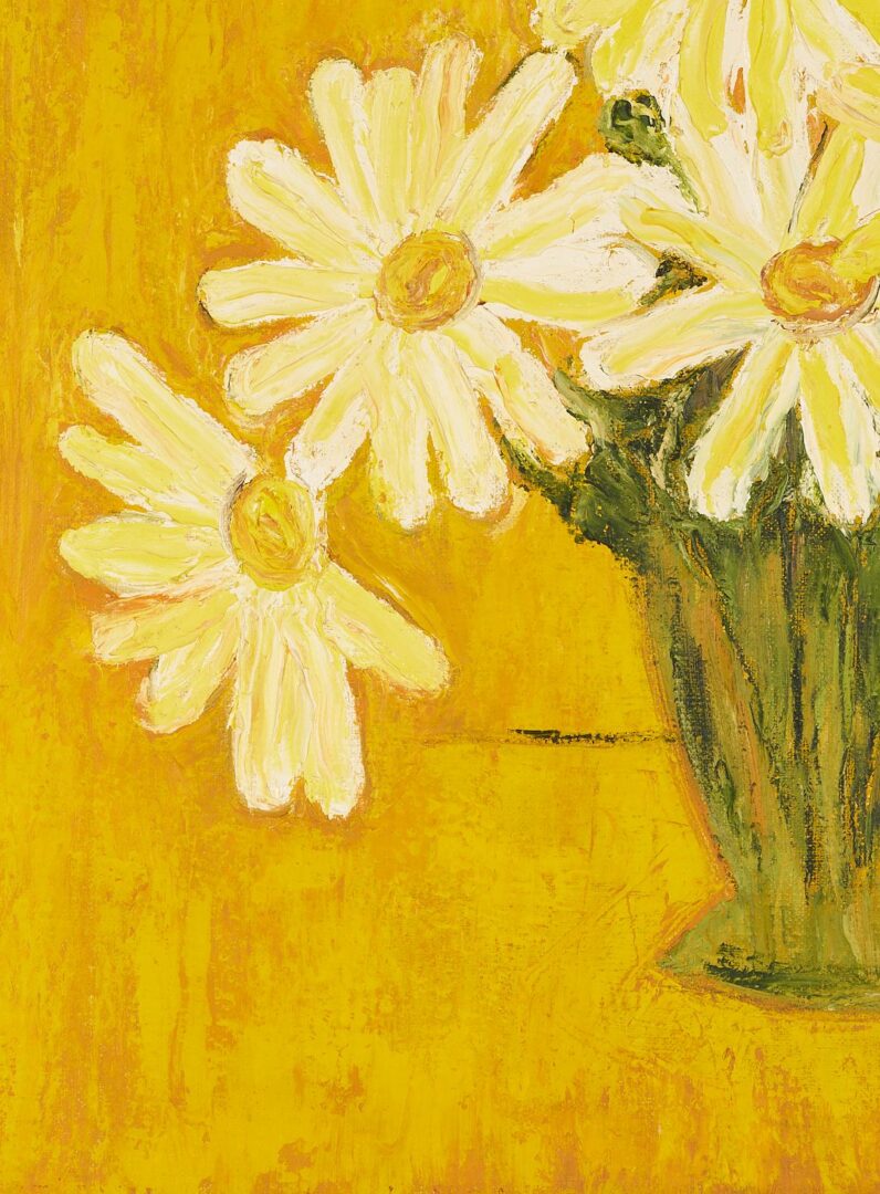 Lot 1165: 2 Midcentury Modern Still Life Paintings Incl. John Hegarty & Floral