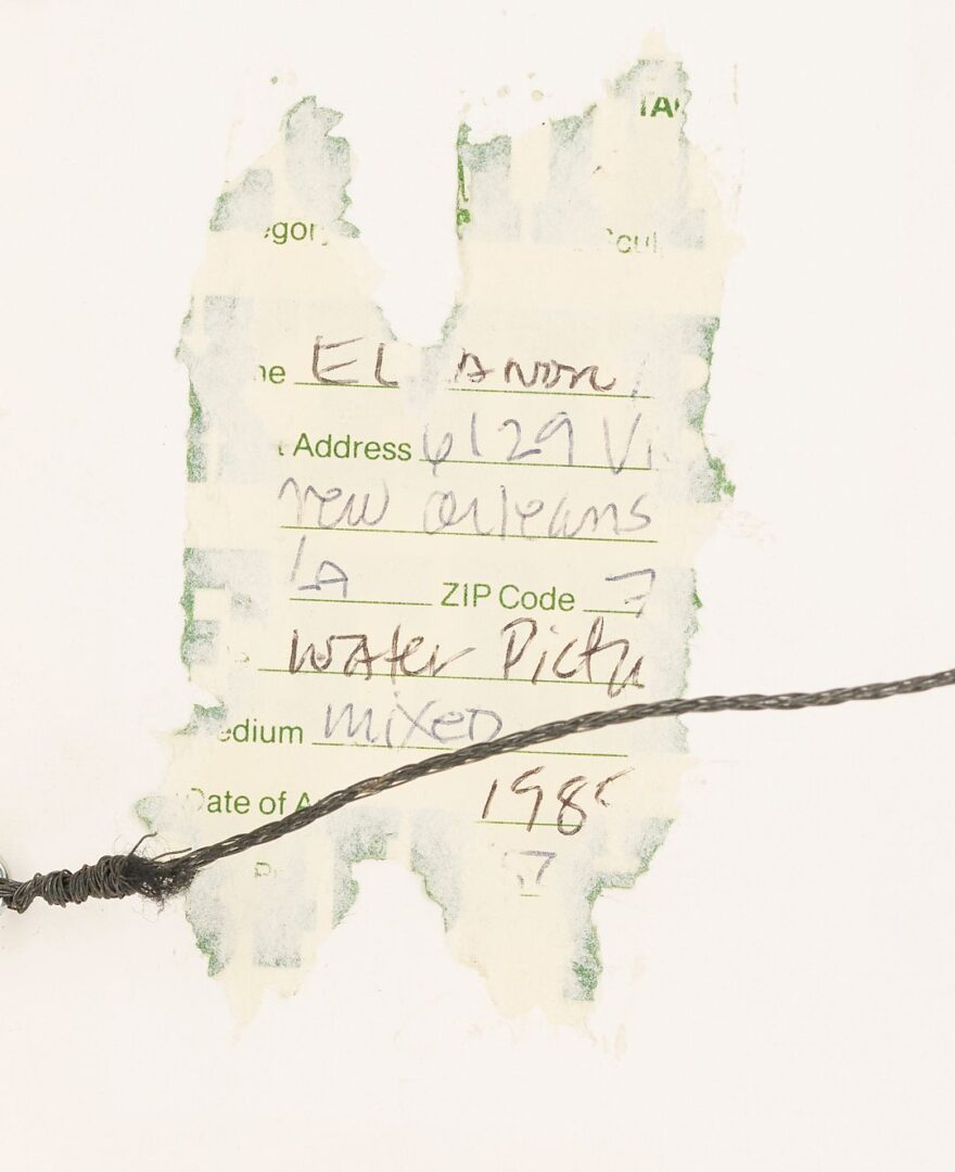 Lot 1166: Eleanor Smith Mixed Media Painting, Water Picture