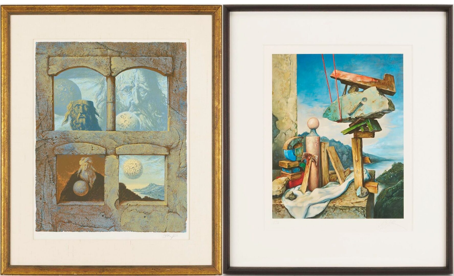 Lot 1168: 2 Graciela Rodo Boulanger Signed Etchings, Forest Sprites & Cat