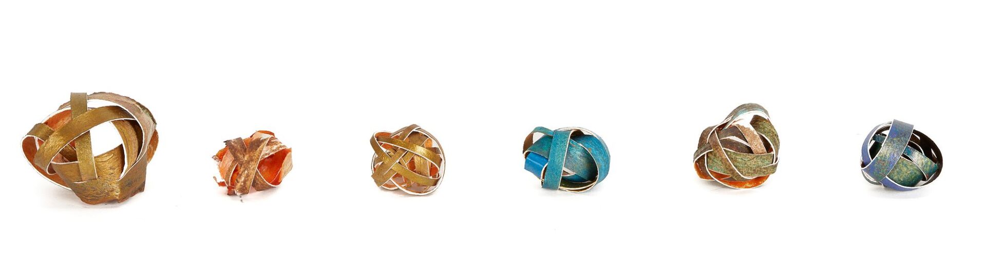 Lot 1169: Painted Paper Sculpture, 9 Spheres