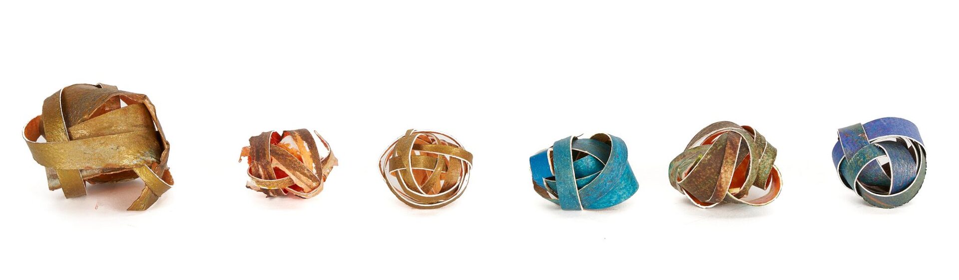 Lot 1169: Painted Paper Sculpture, 9 Spheres