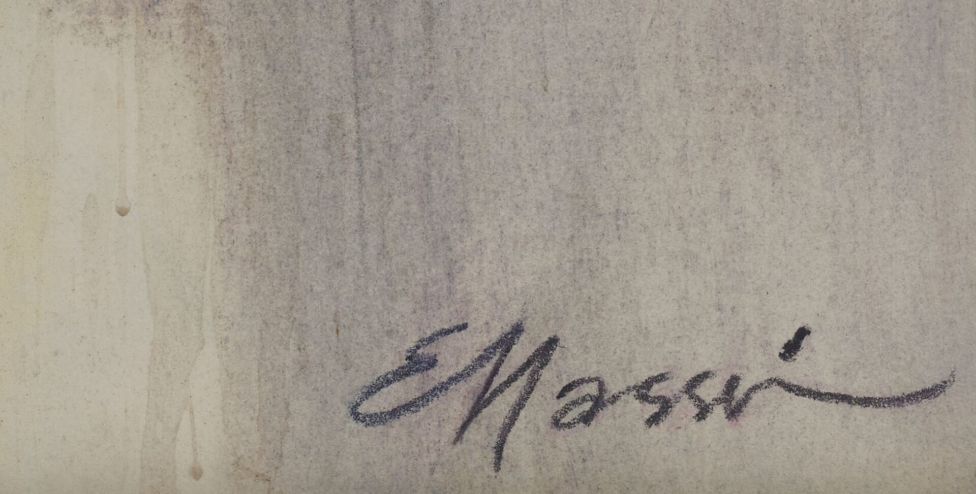 Lot 1170: Large Eugene Massin Pastel Self Portrait