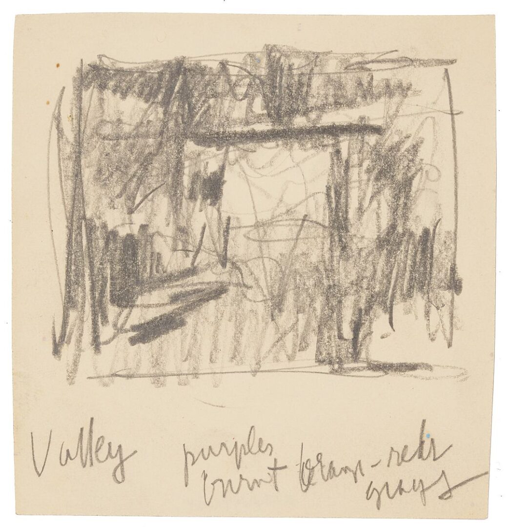 Lot 1172: 35 George Cress Abstract Drawings, Sketches & Studies