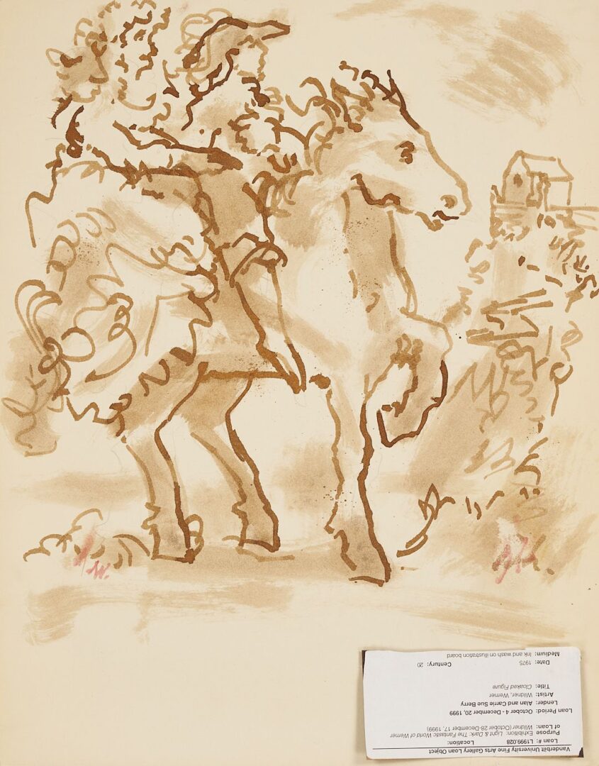 Lot 1173: Ten Werner Wildner Works on Paper, Incl. Exhibited