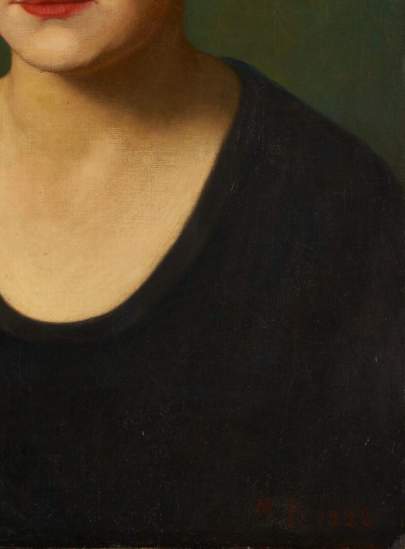 Lot 120: Maxfield Parrish, Portrait of a Woman, 1922