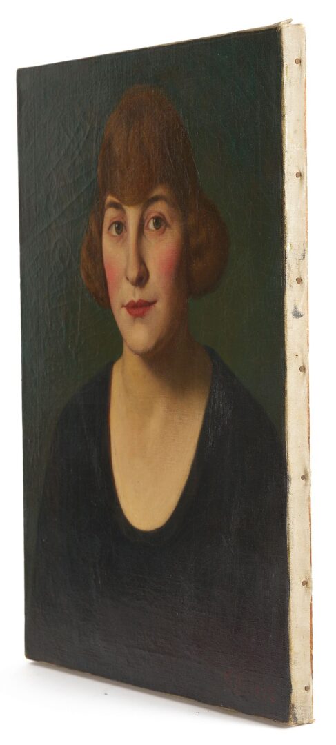 Lot 120: Maxfield Parrish, Portrait of a Woman, 1922