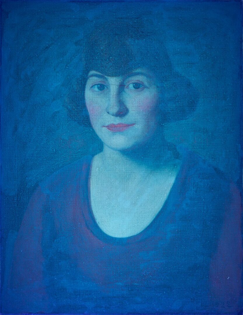 Lot 120: Maxfield Parrish, Portrait of a Woman, 1922
