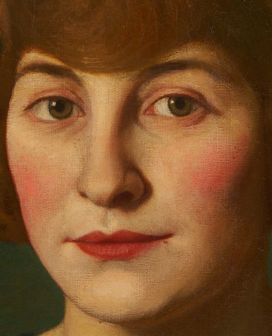 Lot 120: Maxfield Parrish, Portrait of a Woman, 1922
