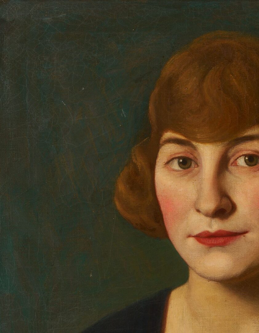Lot 120: Maxfield Parrish, Portrait of a Woman, 1922