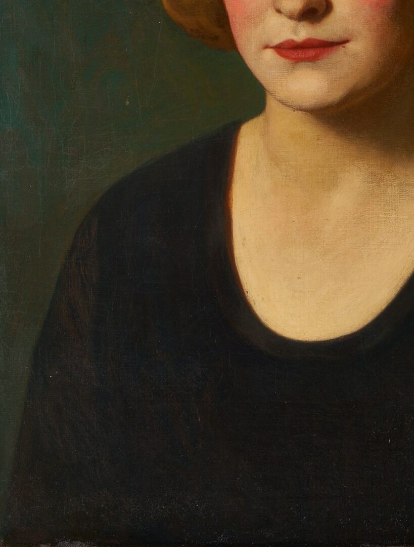 Lot 120: Maxfield Parrish, Portrait of a Woman, 1922