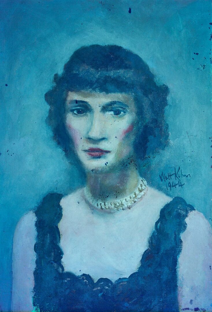 Lot 121: Walt Kuhn O/B Portrait of Elizabeth Bliss Parkinson