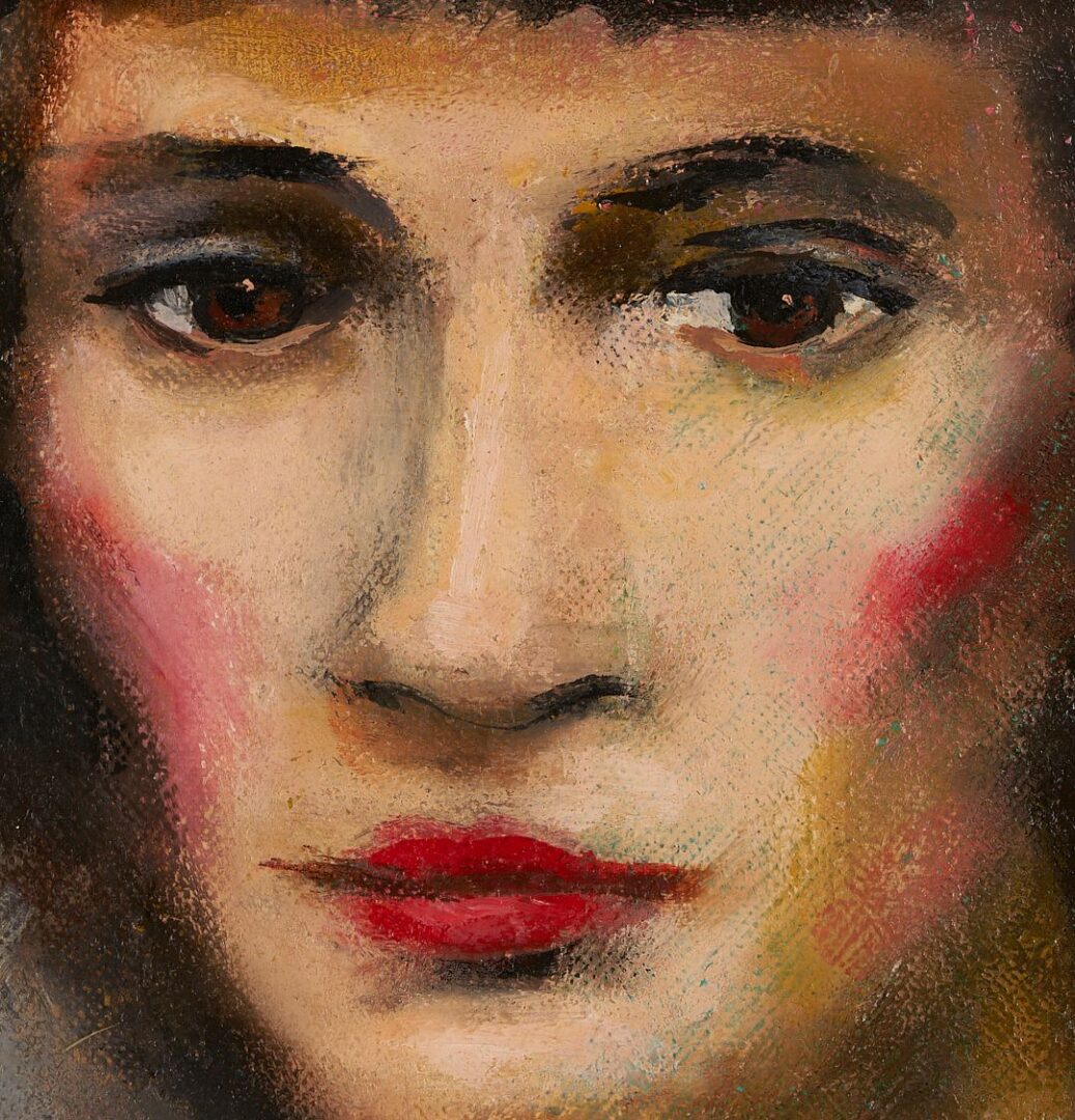 Lot 121: Walt Kuhn O/B Portrait of Elizabeth Bliss Parkinson