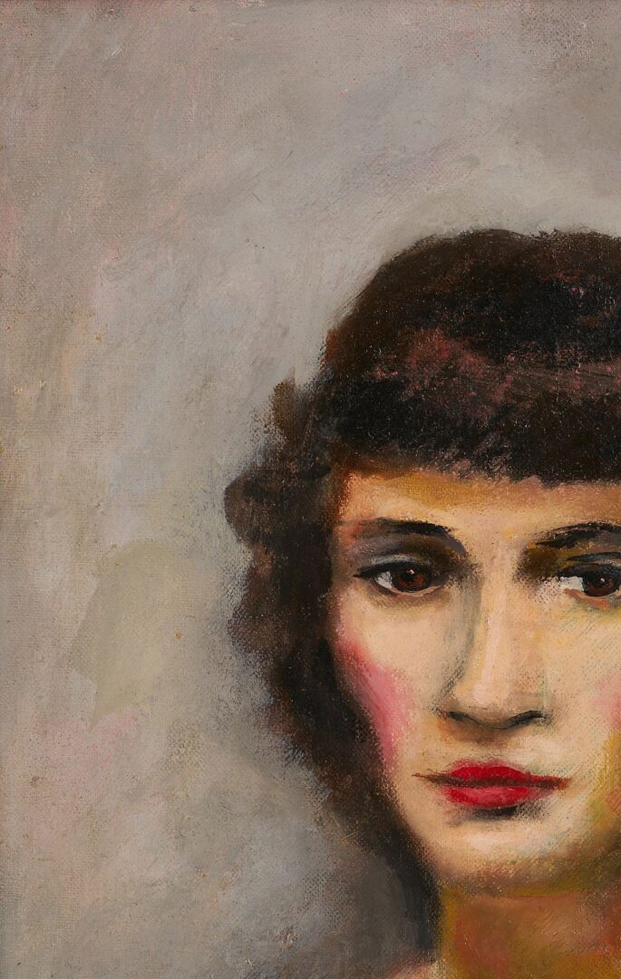 Lot 121: Walt Kuhn O/B Portrait of Elizabeth Bliss Parkinson