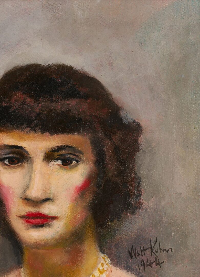 Lot 121: Walt Kuhn O/B Portrait of Elizabeth Bliss Parkinson