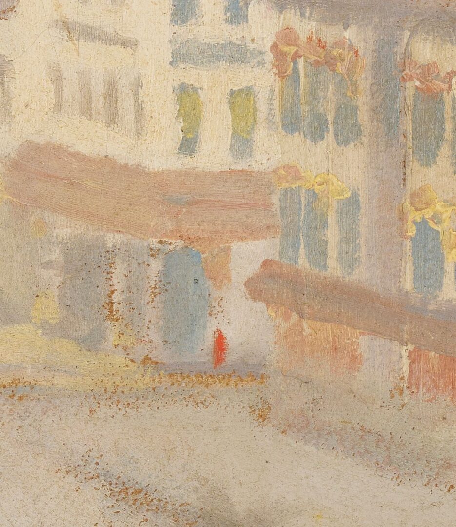 Lot 124: Frederick De Voll O/B Cityscape, Milk Delivery Early Morning