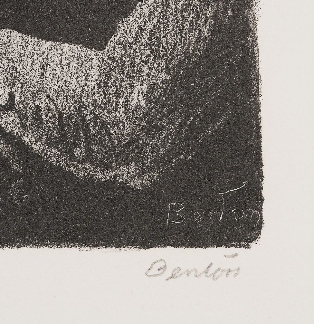 Lot 131: Thomas Hart Benton Signed Lithograph, Youth Music