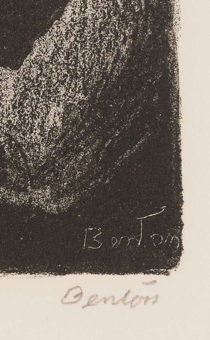Lot 131: Thomas Hart Benton Signed Lithograph, Youth Music