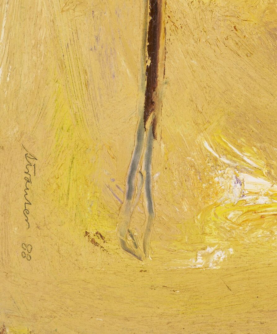 Lot 136: Sterling Strauser Oil Painting, Dogwood Branch