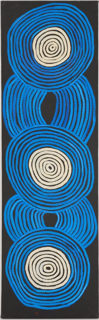 Lot 137: 3 Ronnie Tjampitjinpa Abstract O/C Paintings, Tingari Cycle Triptych