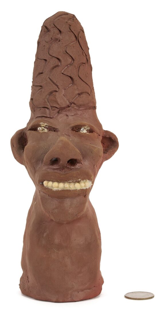 Lot 140: Bessie Harvey Folk Art Sculpture, Exhibited