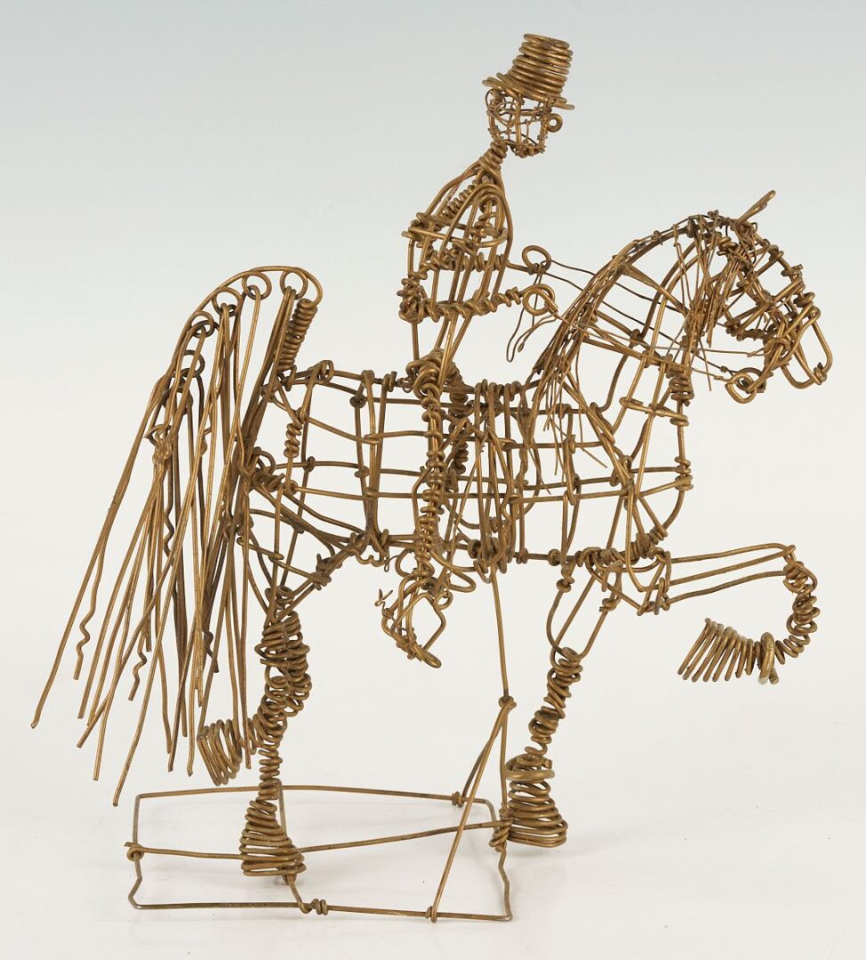 Lot 141: 2 Vannoy Streeter Wire Horse Sculptures
