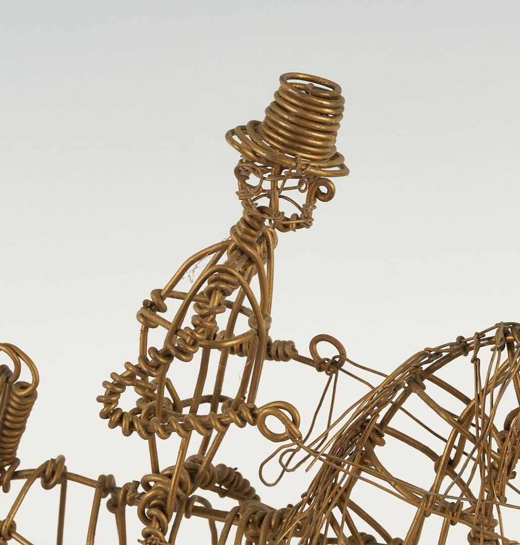 Lot 141: 2 Vannoy Streeter Wire Horse Sculptures