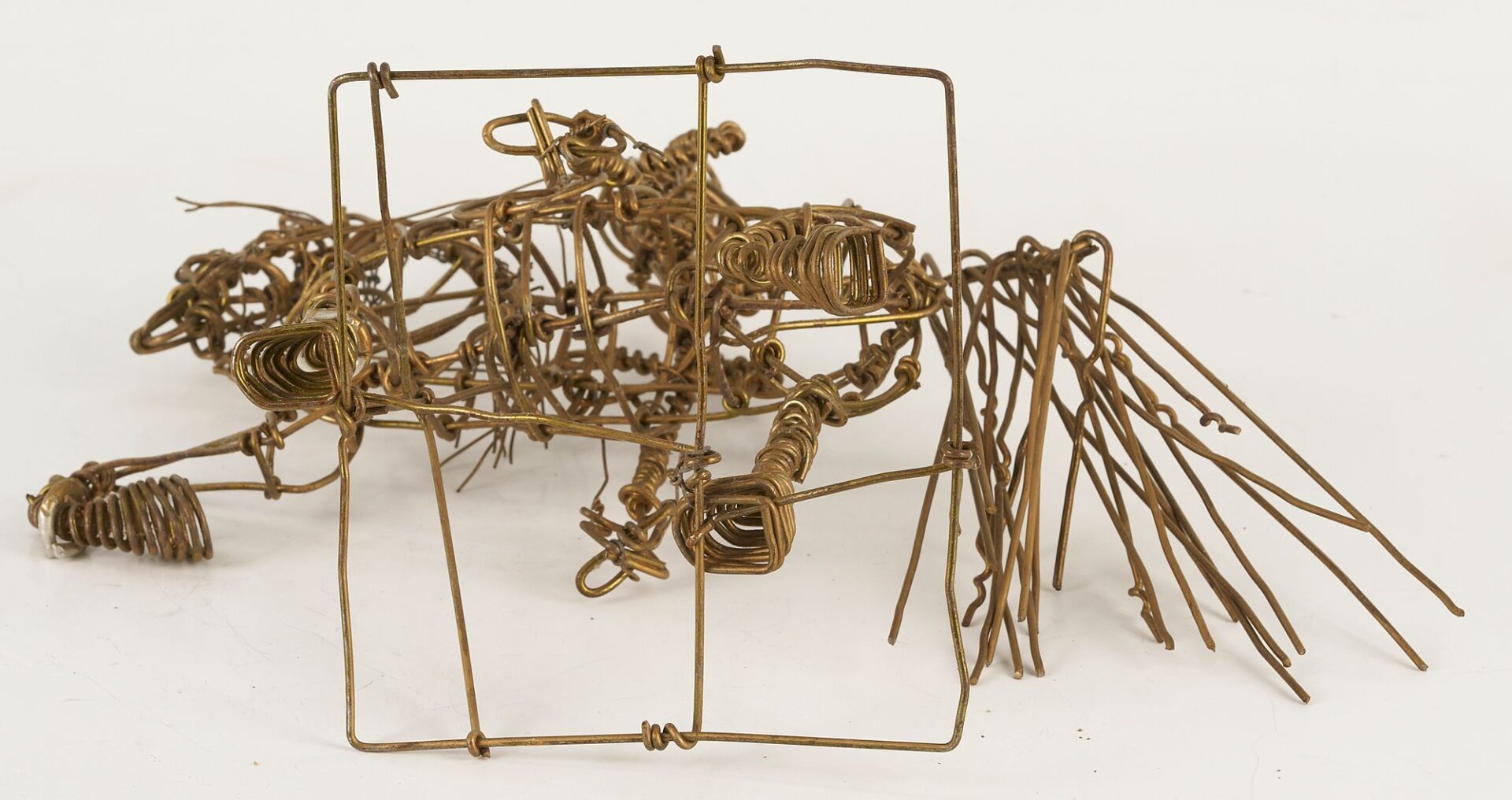 Lot 141: 2 Vannoy Streeter Wire Horse Sculptures