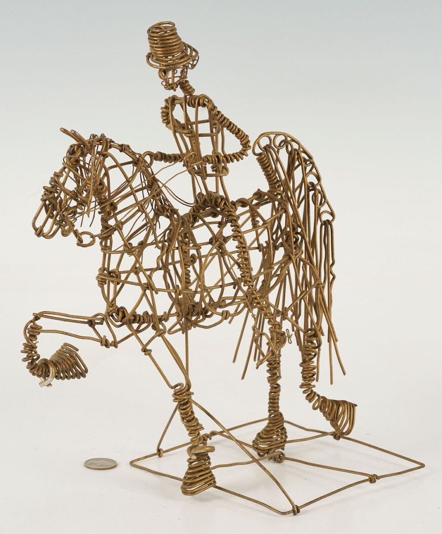 Lot 141: 2 Vannoy Streeter Wire Horse Sculptures