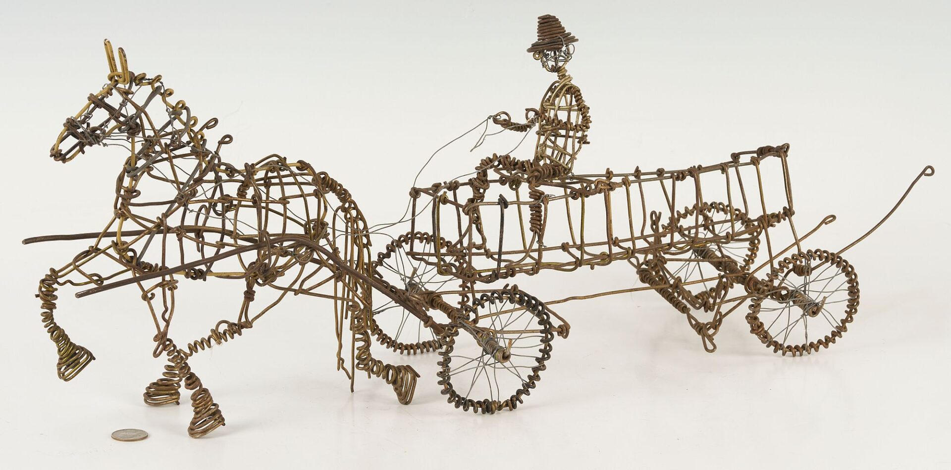 Lot 141: 2 Vannoy Streeter Wire Horse Sculptures